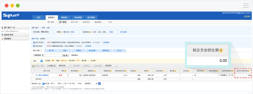 sogou“知立方”广告样式
